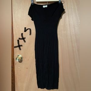 Black cotton dress